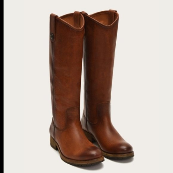 Frye Shoes - FRYE Melissa Inside Zip Boot COGNAC 7.5
